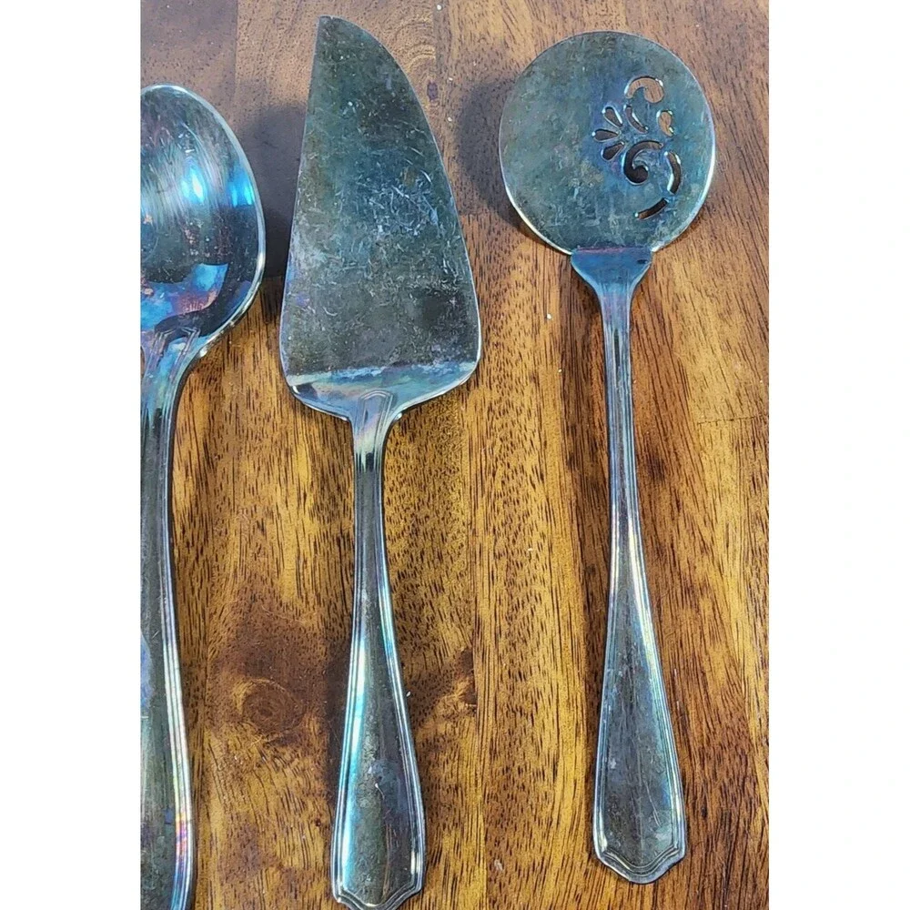 WATERFORD KESWICK Hostess Set Meat Fork, Pie Server, Tomate Server,Serving Spoon